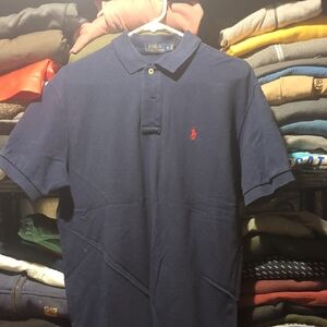 Polo by Ralph Lauren Men's Dark Blue Polo Shirt